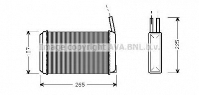 AVA QUALITY COOLING fd6094 -  Теплообменник, отопление салона